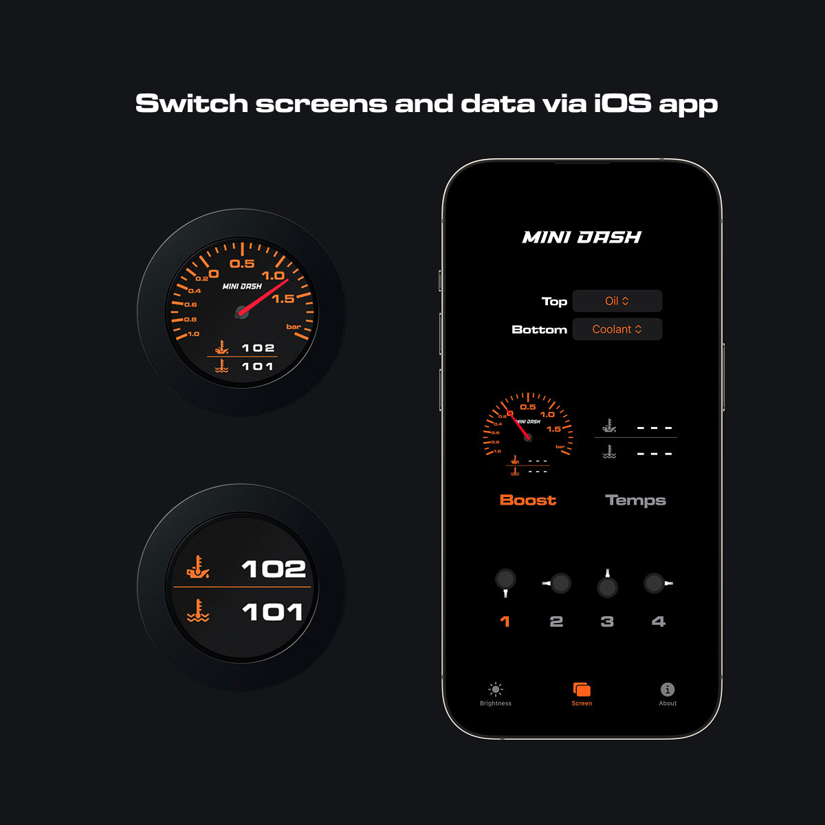 MINI DASH OBD2 Performance Display (incl. VEEPEAK BLE+)