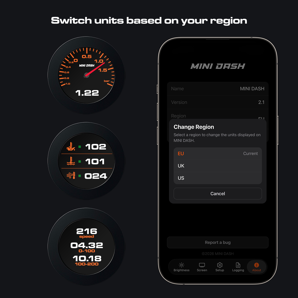 MINI DASH – OBD2 Performance Display
