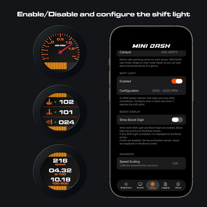 MINI DASH – OBD2 Performance Display